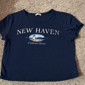 New Haven Connecticut Navy Graphic Tee